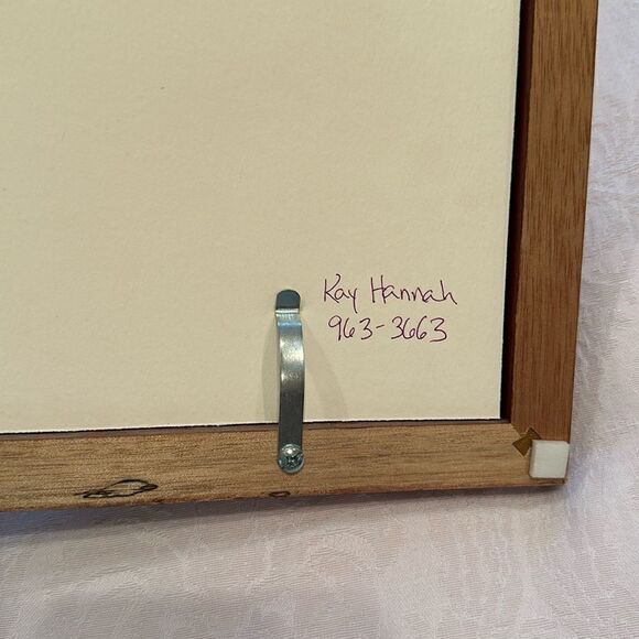 Art Watercolor Pastel Mountain Range Framed Signed Kay Hannah - Picture 4 of 12